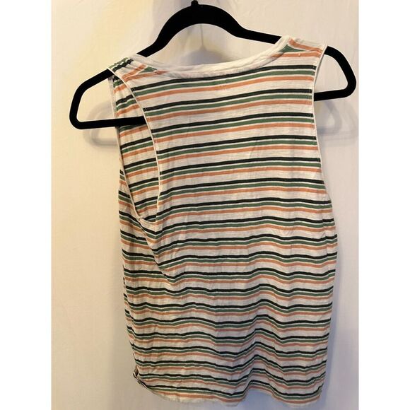 Madewell 100% Cotton Striped Sleeveless Top Size Small - Picture 8 of 8